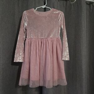 Jumping Beans Blush Velvet Kids Dress